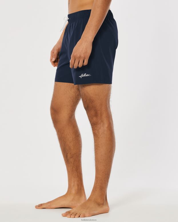 Bottoms Hollister Men Guard Swim Trunks 5\\ 488201122 Navy